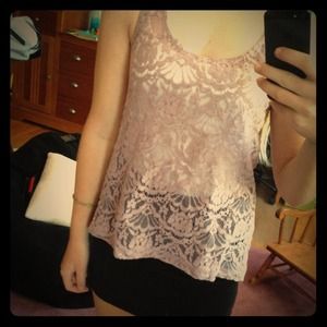 🎀 Purple lace top with Bow 🎀
