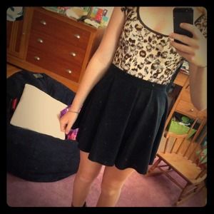 Leopard Lace Top