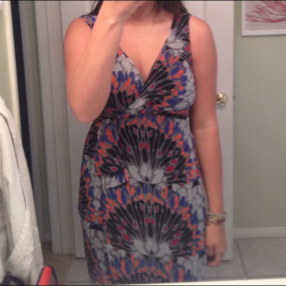 Banana republic multicolored dress size 10