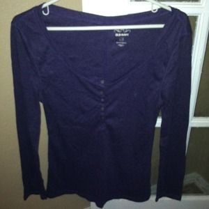 Eggplant long sleeve shirt