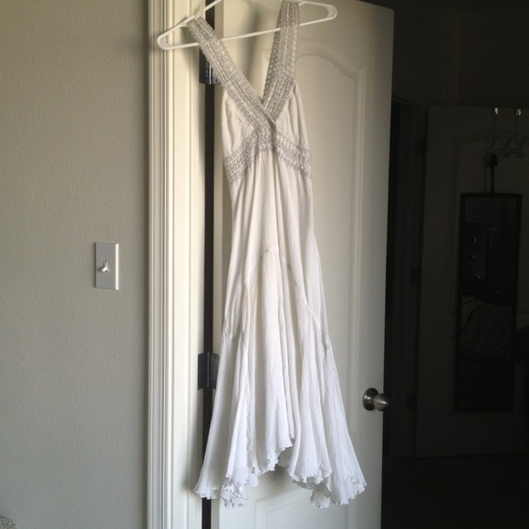 Armani exchange white mermaid dress