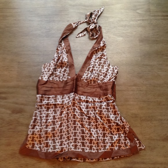 Silk halter top