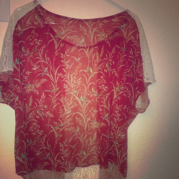 Sheer and flowey top!