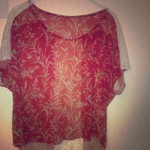 Sheer and flowey top!