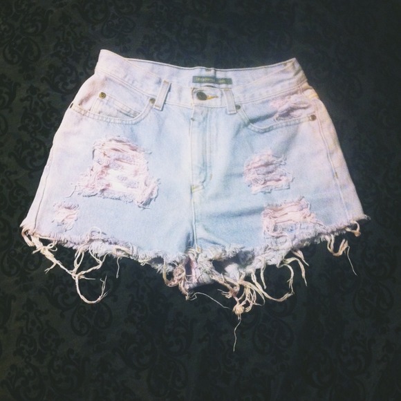 ❌SOLD❌ Light purple high waisted shorts