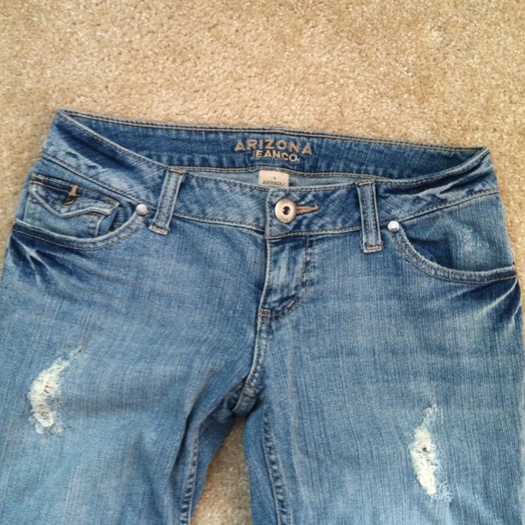 Distressed light denim flare jeans - Picture 3 of 4
