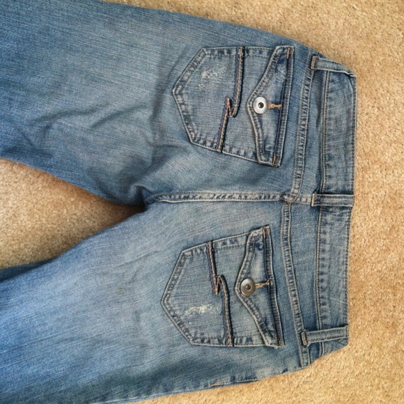 Distressed light denim flare jeans - Picture 4 of 4