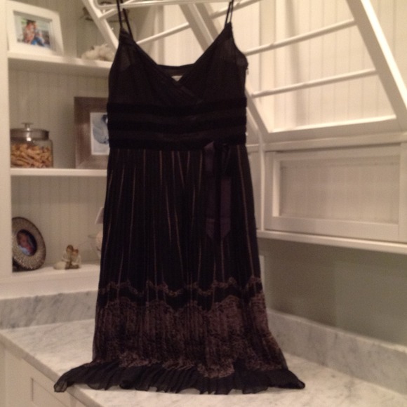 Strappy black dress