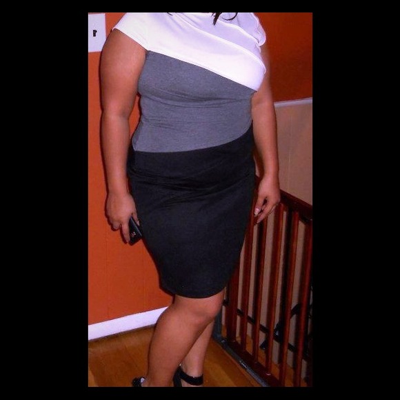 Trendy and fashionable muti colored dress