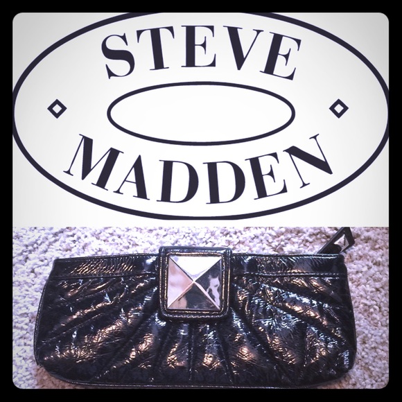 Steve Madden Black Clutch