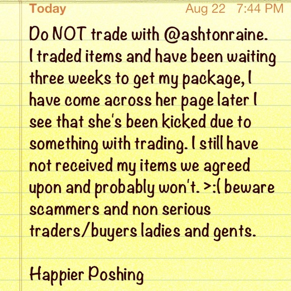 BEWARE Poshers!