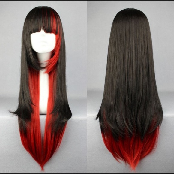 NWT Fab High heat resistant black & red wig