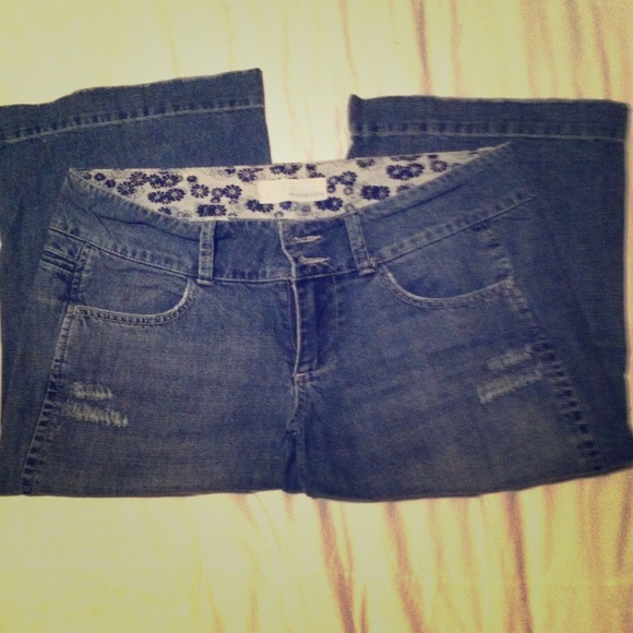 Denim capris