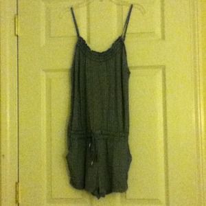 Navy and white Aeropostale romper