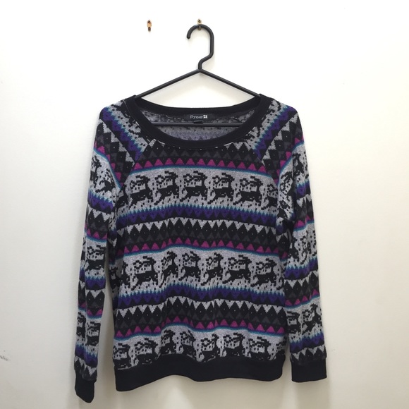 Forever21 reindeer sweater!