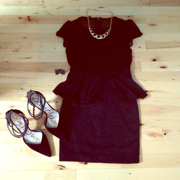 Reduced!! F21 Black Peplum Dress