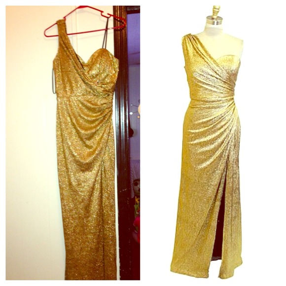 ( On hold ) Xscape gold dress