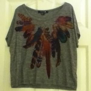 Forever 21 grey short sleeve shirt