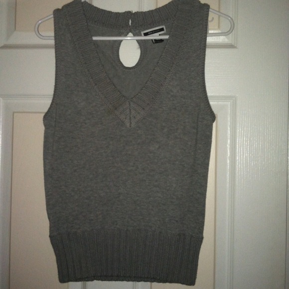 Grey sweater vest