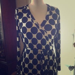 Polka Dot Wrap Dress