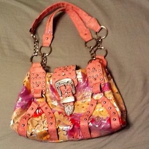 Pink Western Bling Purse