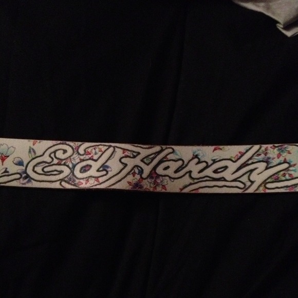 SOLD 💀🌸 AUTHENTIC ED HARDY BELT!