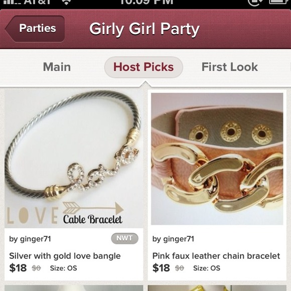 3 for 15🎀Pink faux leather chain bracelet - Picture 3 of 6