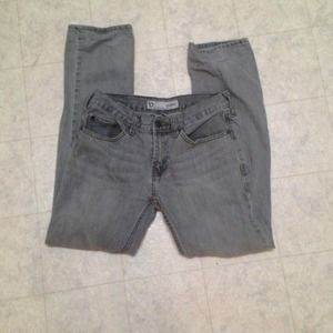 Light gray bullhead jeans