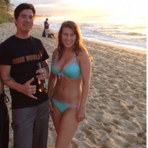 Victorias Secret lace swim bikini top and bottom