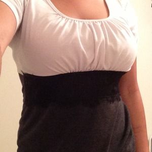 Maurice's two-tone lace blouse