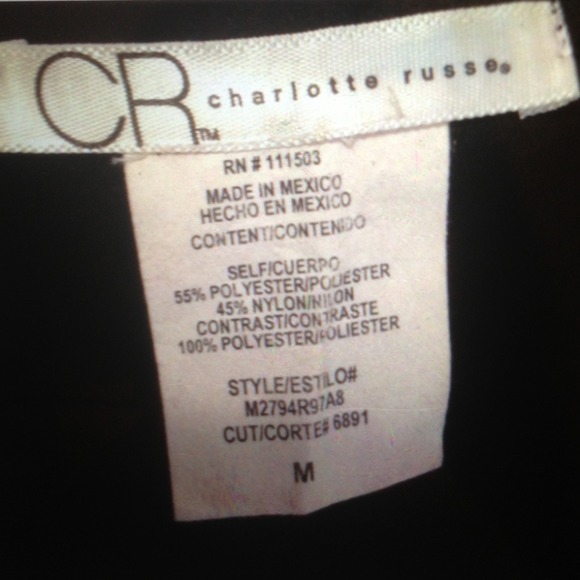 🚫SOLD🚫👗Black/ Gray Charlotte Russe Dress w/Belt - Picture 4 of 4