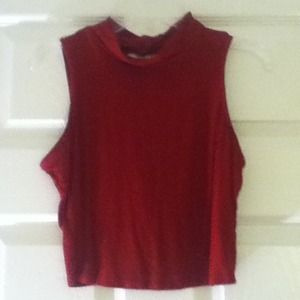 Red cropped tank!!