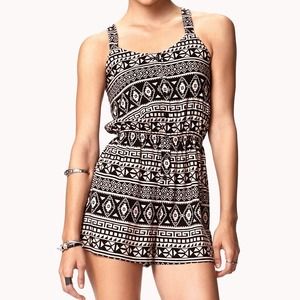 Tribal Print Romper