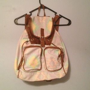 Urban Outfitters Tribal Print Rainbow Backpack