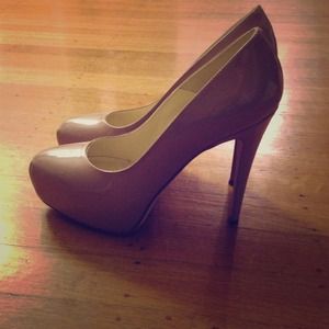 NEVER WORN: Brian Atwood Nude Platform Pump
