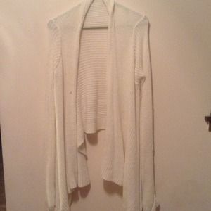 White open knit cardigan