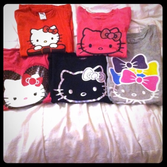 9 HELLO KITTY shirt BUNDLE for @cristallo