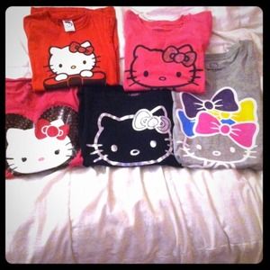 9 HELLO KITTY shirt BUNDLE for @cristallo