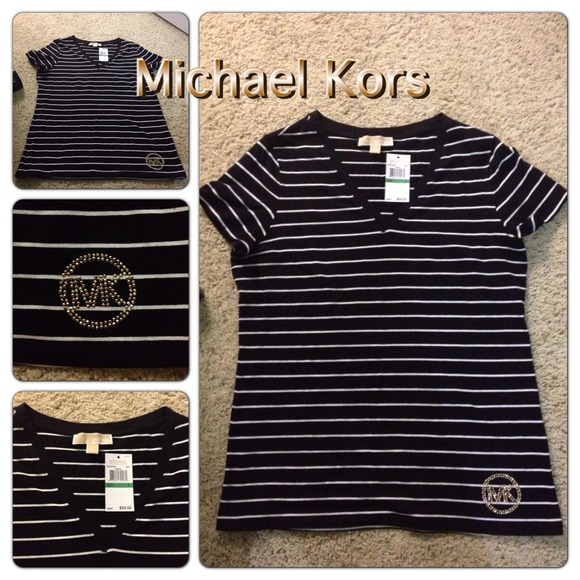 Sold Final price!Michael Kors Nautical Striped Top