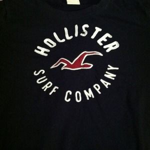Navy blue hollister t shirt