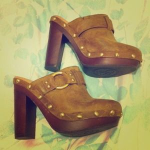 💀SOLD💀J. Simpson cognac clogs. Never worn!