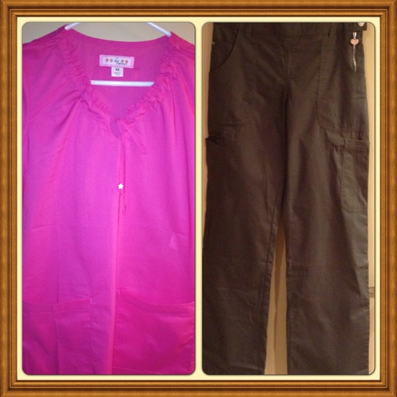 Scrub top and pant set