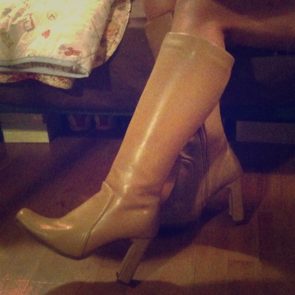Tan tall boots