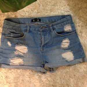 Forever 21 high waisted jean shorts