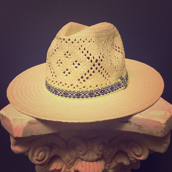 Festival Straw Woven Panama Hat with Ribbon Trim