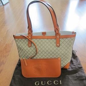 SOLD-Gucci orange craft tote