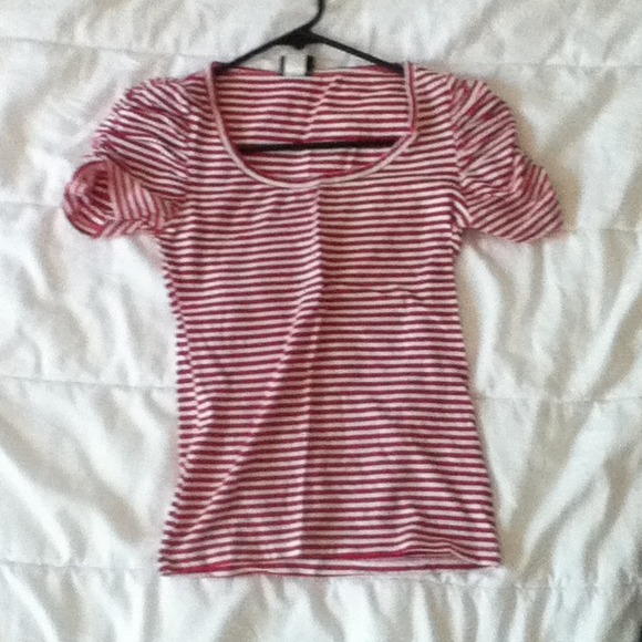 Candy cane stripe tee