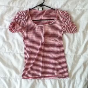 Candy cane stripe tee