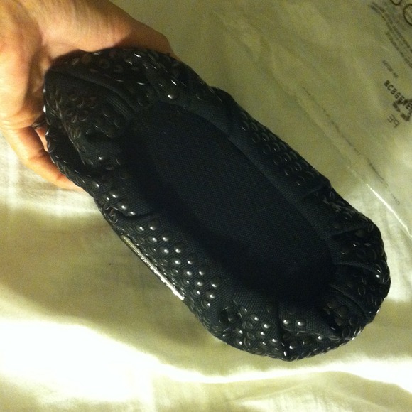BCBGeneration Black Studded Clutch Evening Bag - Picture 4 of 4