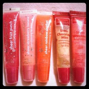 Brand new! American girl lip shine bundle set!